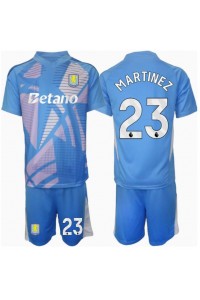 Aston Villa Emiliano Martinez #23 Keeper Babyklær Tredje Fotballdrakt til barn 2024-25 Korte ermer (+ Korte bukser)